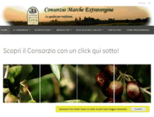 Tablet Screenshot of consorziomarcheextravergine.it